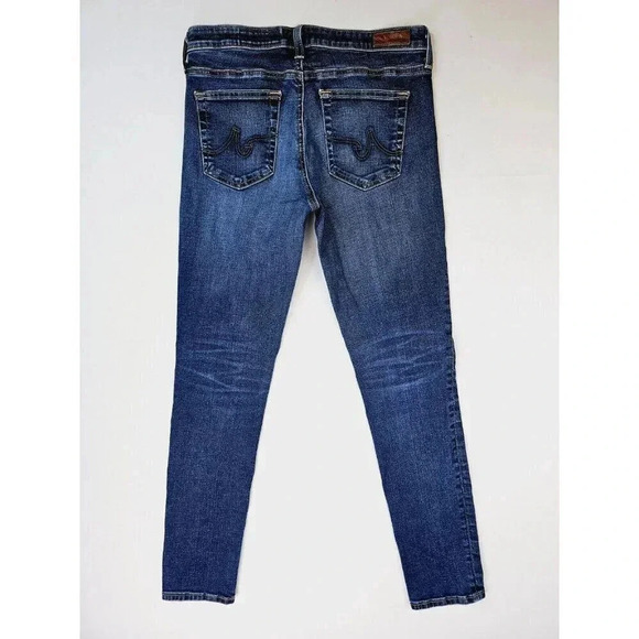 Adriano Goldschmied Size 28X28 Women's The Middi Ankle Legging Blue Denim Jeans - Picture 1 of 12